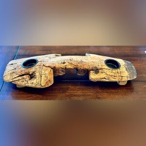 Antique Repurposed Wooden Deck Cleat Tea-light Holder, Unique and Rare!